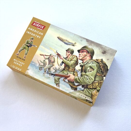 Airfix Empty American Infantry Early Repro Box 1:32 Scale #1729