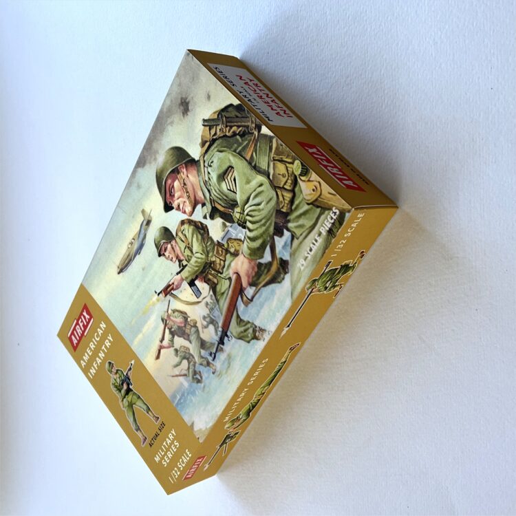 Airfix Empty American Infantry Early Repro Box 1:32 Scale #1729