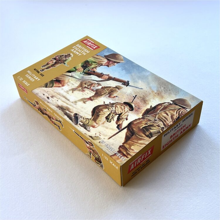 Airfix Empty British Eighth Army Early Repro Box 1:32 Scale #1805