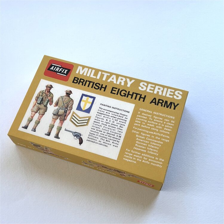 Airfix Empty British Eighth Army Early Repro Box 1:32 Scale #1805