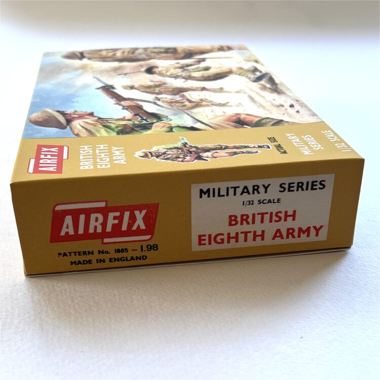 Airfix Empty British Eighth Army Early Repro Box 1:32 Scale #1805