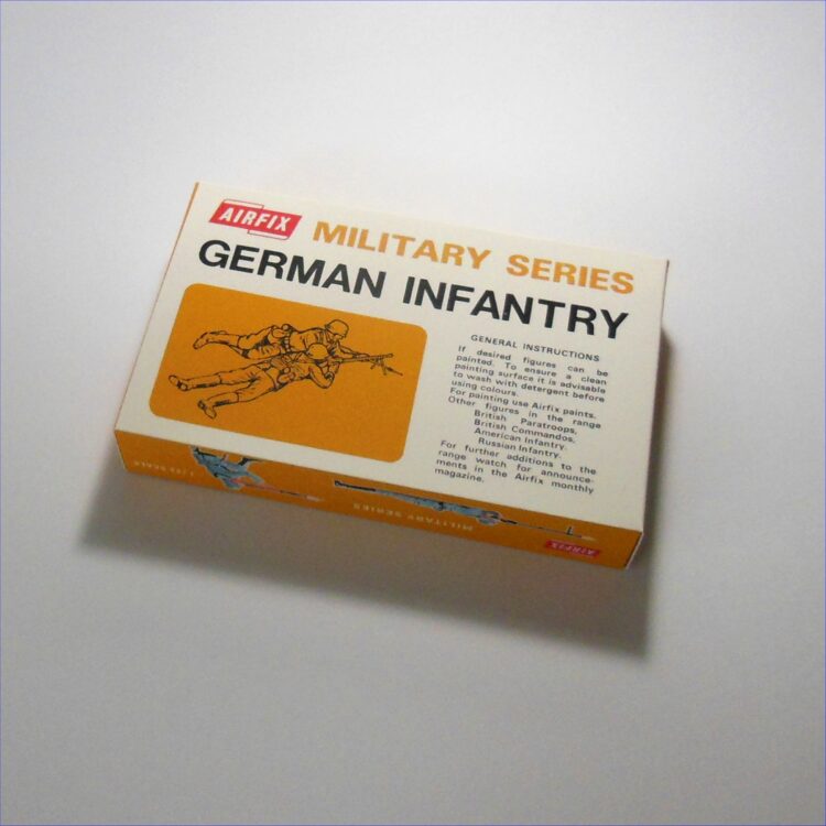 Airfix Empty German Infantry Early Brown Repro Box 1:32 Scale #1718