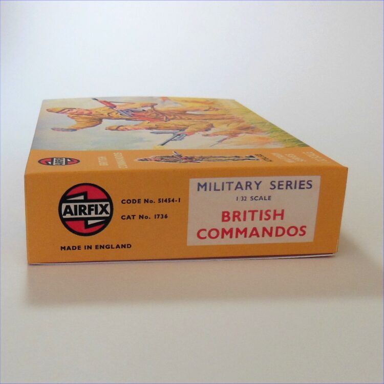 Airfix Empty British Commandos Early Brown Repro Box 1:32 Scale #1736