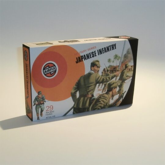 Airfix Empty Military Series Japanese Infantry Target Logo Repro Box