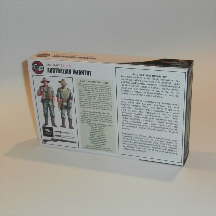 Airfix Empty Military Series Australian Infantry Target Logo Repro Box