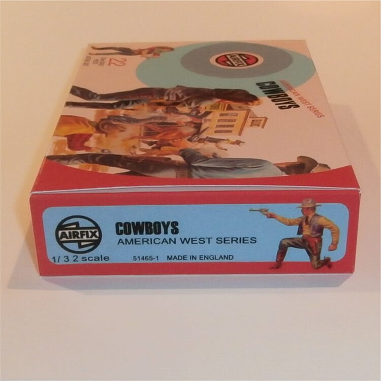 Airfix Empty Western Series Cowboys Target Logo Repro Box