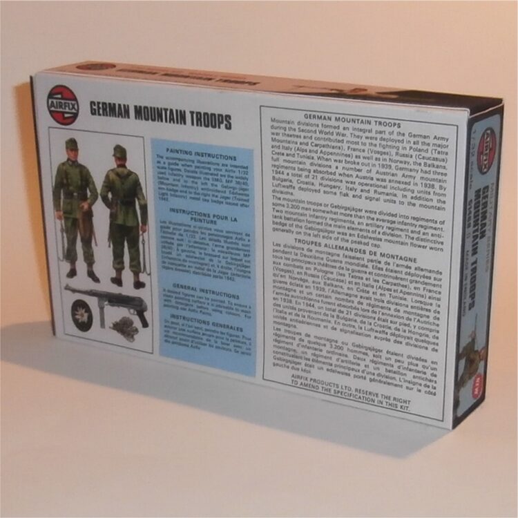 Airfix Empty German Mountain Troops Target Logo Repro Box