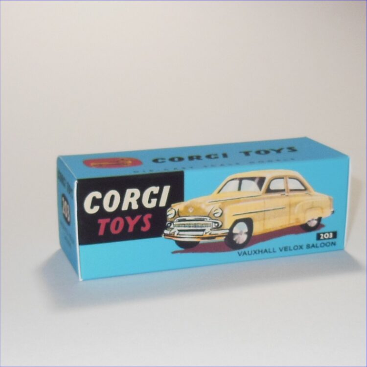 Corgi Toys 203 Vauxhall Velox Repro Box