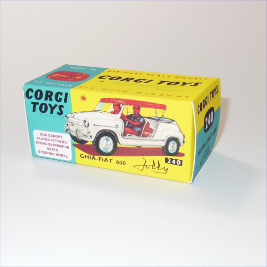 Corgi Toys 240 Fiat 600 Ghia Jolly Repro Box