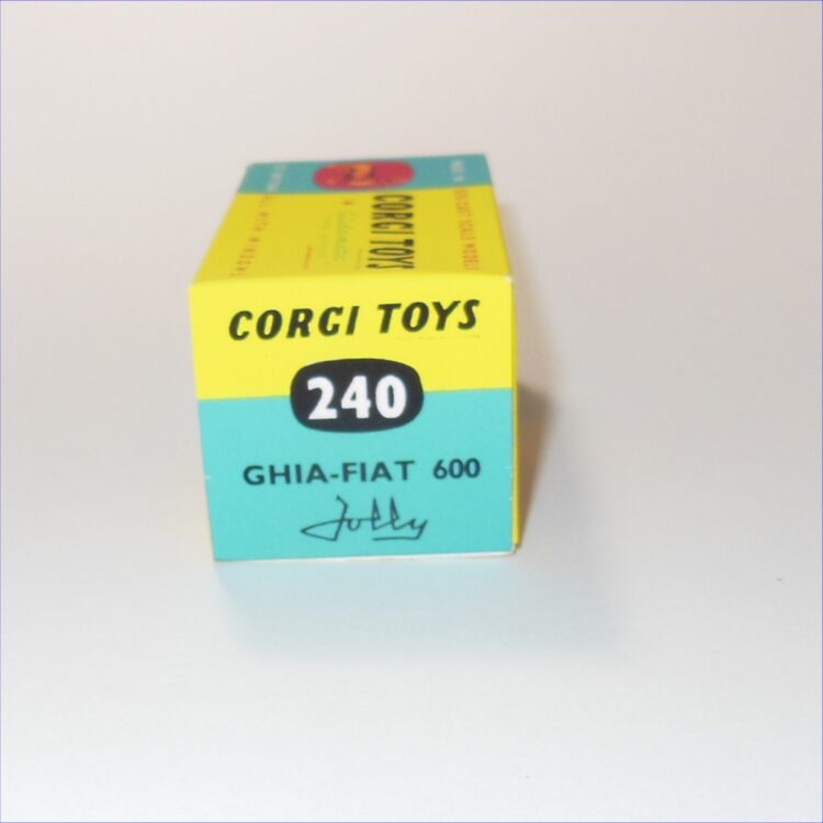 Corgi Toys 240 Fiat 600 Ghia Jolly Repro Box