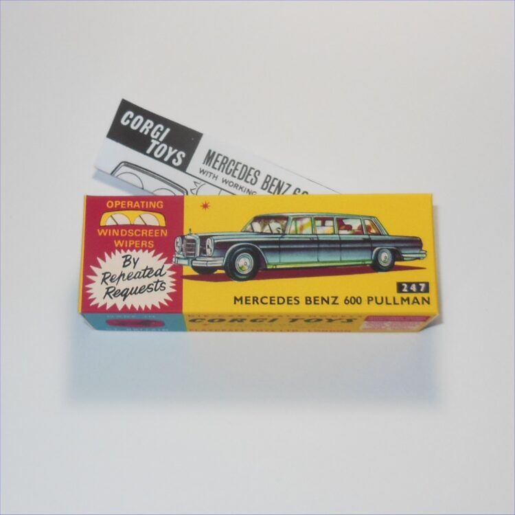 Corgi Toys 247 Mercedes Benz 600 Pullman Repro Box