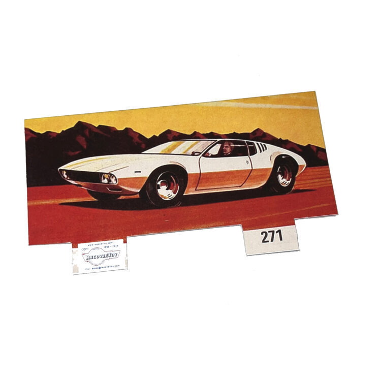 Corgi Toys 271 Ghia Mangusta De Tomaso Box Header Card Only