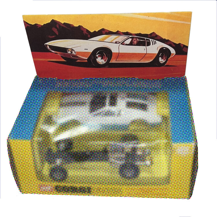 Corgi Toys 271 Ghia Mangusta De Tomaso Box Header Card Only