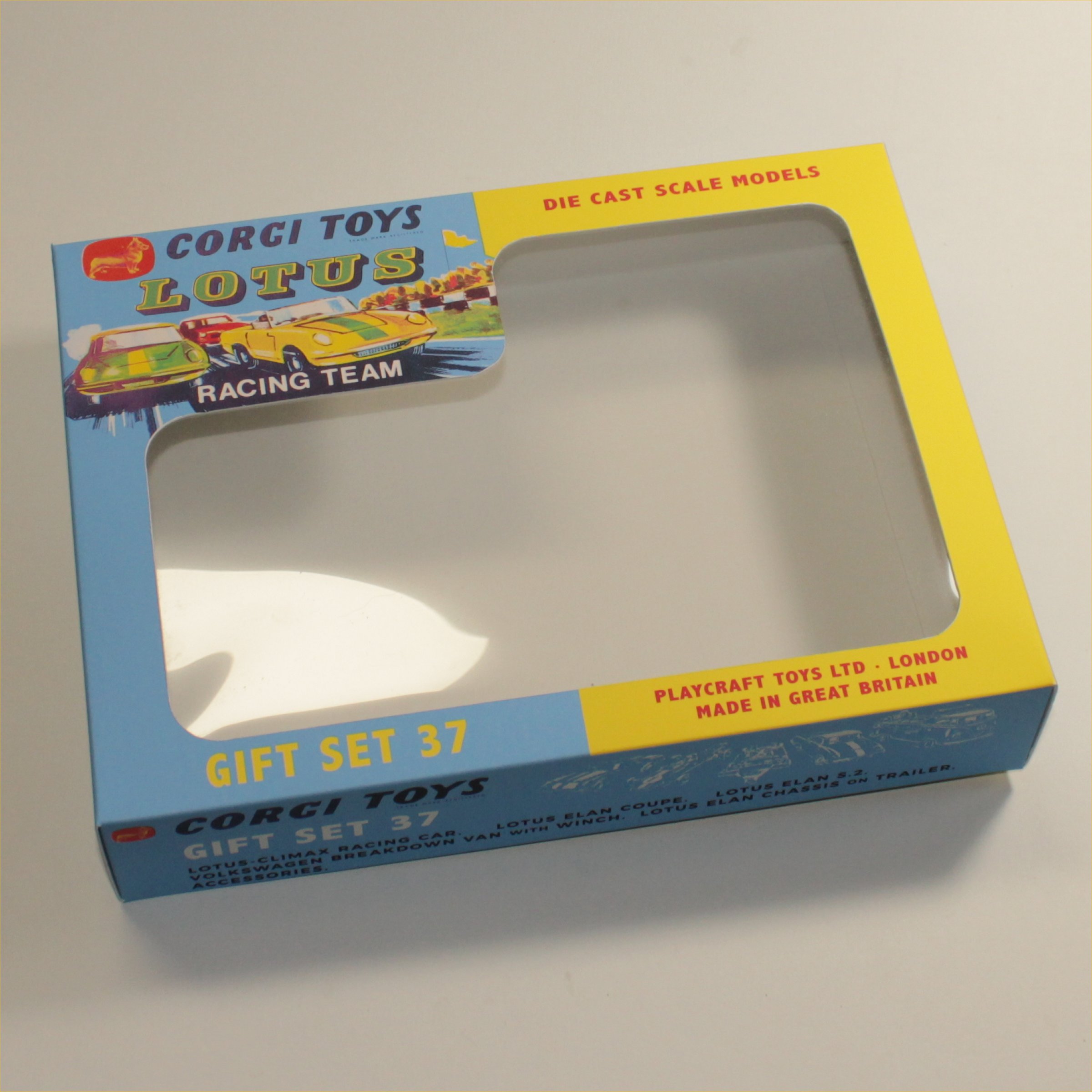 Corgi Toys Gift Set 37a Lotus Racing Team Set Empty Repro Box