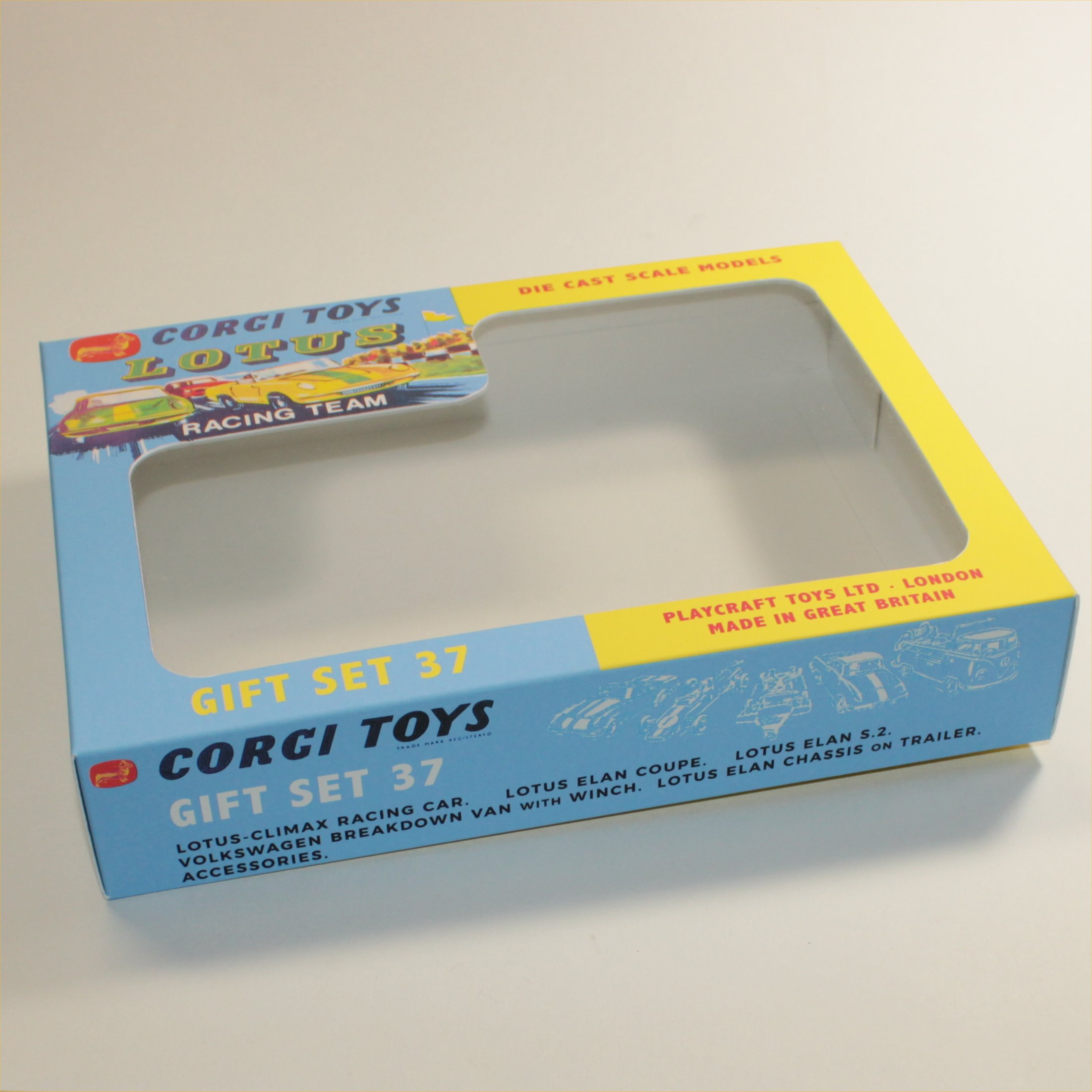 Corgi Toys Gift Set 37a Lotus Racing Team Set Empty Repro Box