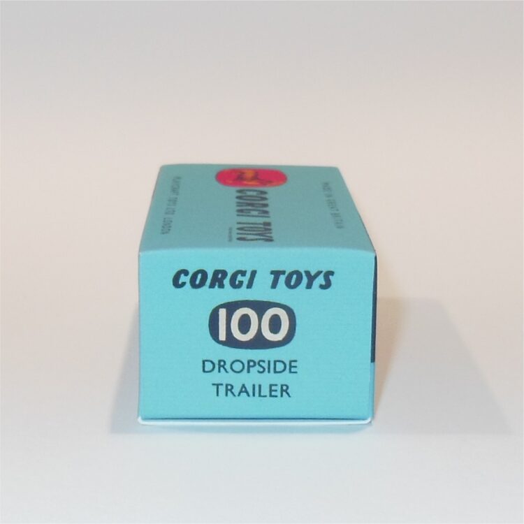 Corgi Toys 100 Dropside Trailer Early Blue Repro Box