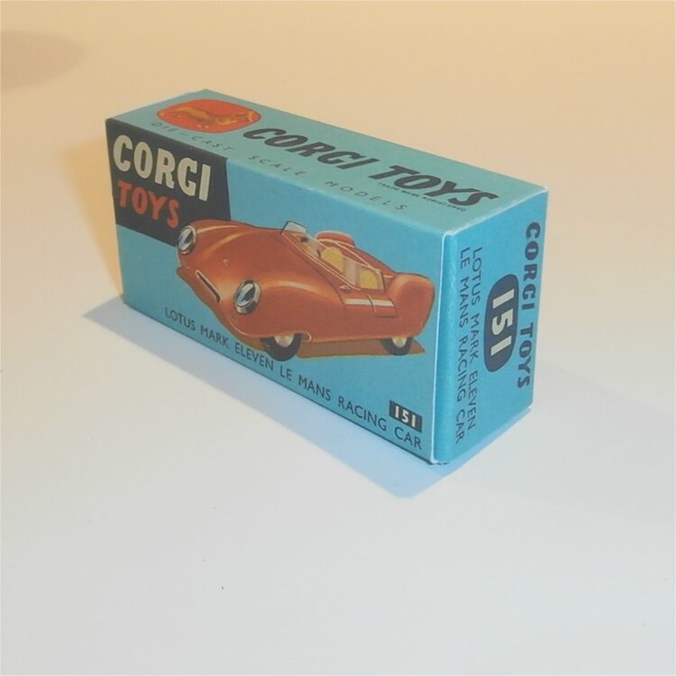 Corgi Toys 151 Lotus Le Mans Racing Car Repro Box