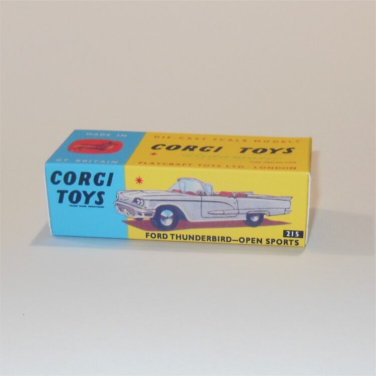 Corgi Toys 215 Ford Thunderbird Open Sports Repro Box