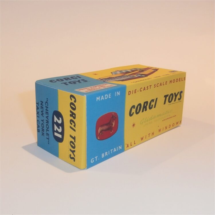 Corgi Toys 221 Chevrolet New York Taxi Repro Box