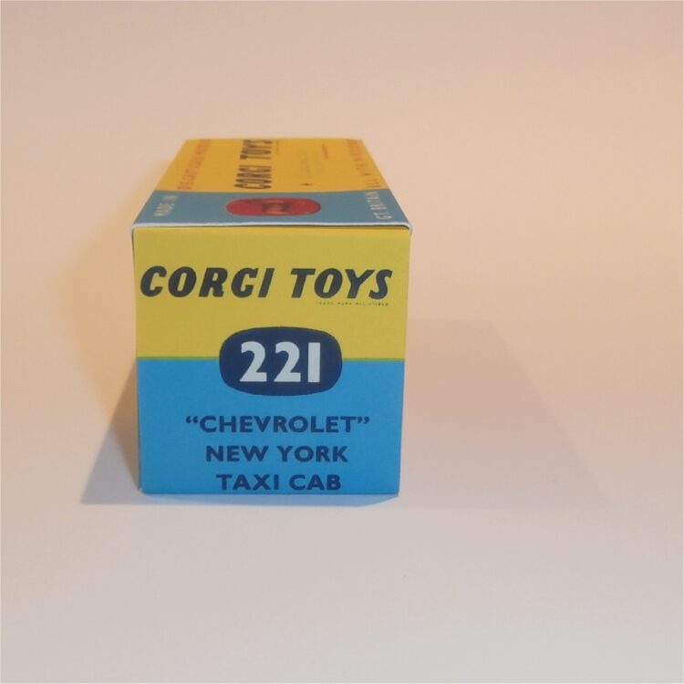 Corgi Toys 221 Chevrolet New York Taxi Repro Box