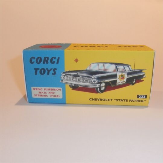 Corgi Toys 223 Chevrolet Impala State Patrol Repro Box