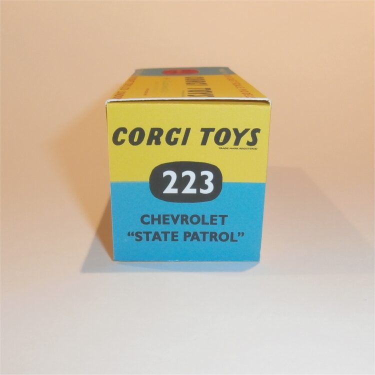 Corgi Toys 223 Chevrolet Impala State Patrol Repro Box