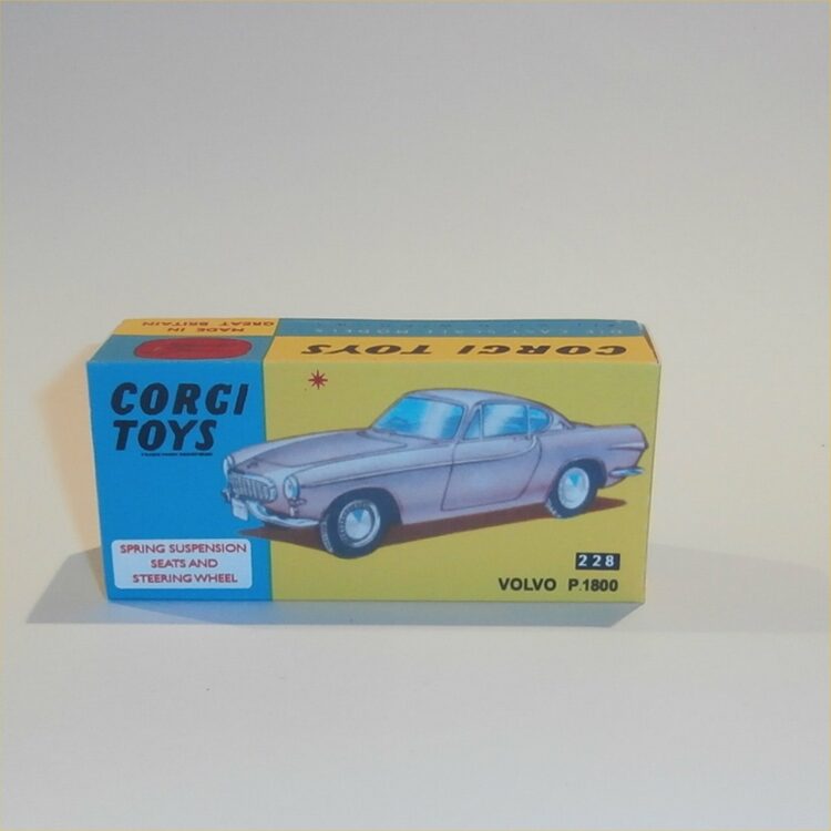 Corgi Toys 228 Volvo P.1800 Coupe Repro Box