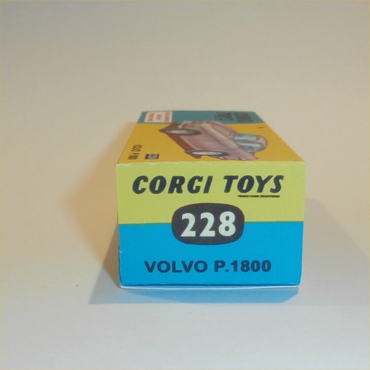 Corgi Toys 228 Volvo P.1800 Coupe Repro Box