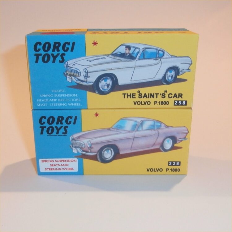 Corgi Toys 228 Volvo P.1800 Coupe Repro Box