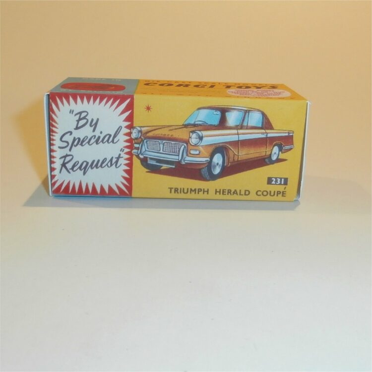 Corgi Toys 231 Triumph Herald (Gold) Repro Box