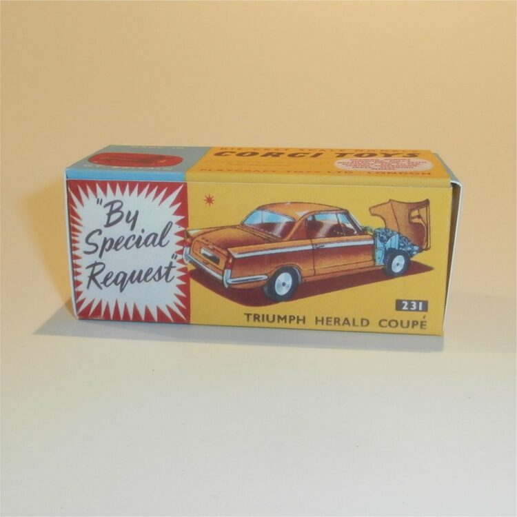 Corgi Toys 231 Triumph Herald (Gold) Repro Box