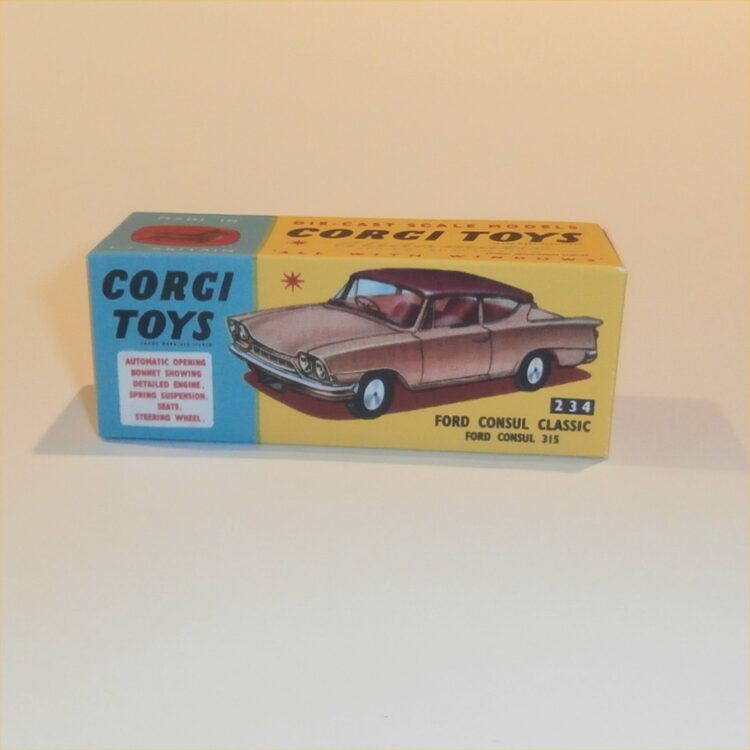 Corgi Toys 234 Ford Consul Classic Repro Box