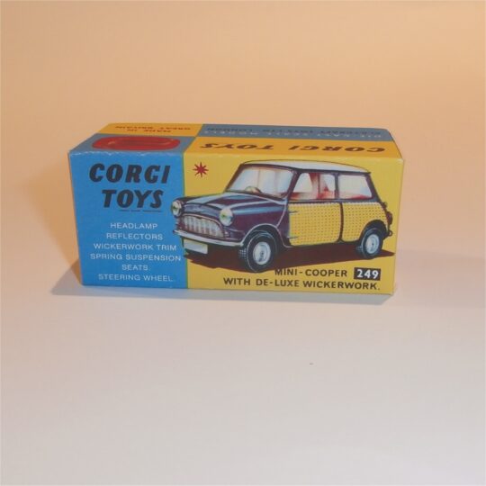 Corgi Toys 249 Mini Cooper Wickerwork Repro Box