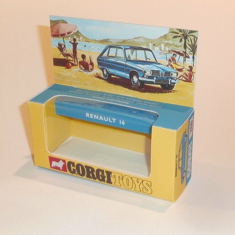 Corgi Toys 260 Renault 16 Repro Box Interior & Header Card Set