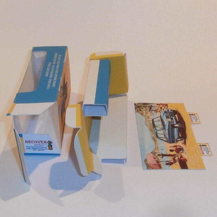 Corgi Toys 260 Renault 16 Repro Box Interior & Header Card Set