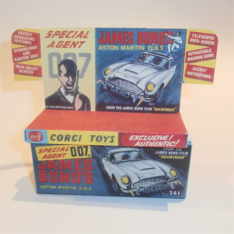 Corgi Toys 261 Aston Martin James Bond Gold Empty Repro Box