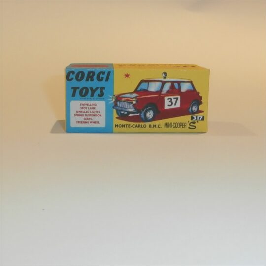 Corgi Toys 317 Mini Cooper Monte Carlo #37 Repro Box