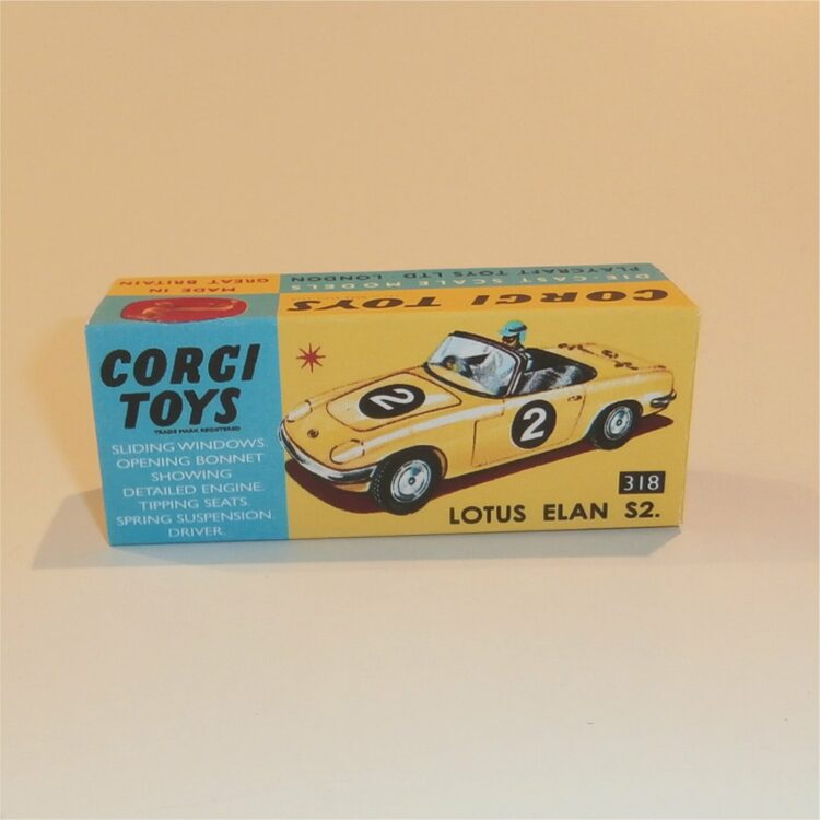 Corgi Toys 318 Lotus Elan S2 Coupe Repro Box