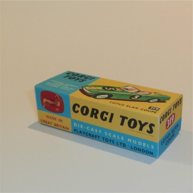 Corgi Toys 319 Lotus Elan Hardtop Coupe Repro Box