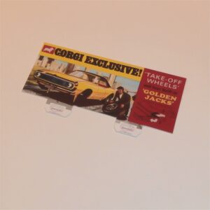 Corgi Toys 338 Chevrolet Camaro Box Header Card Only