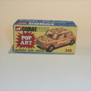 Corgi Toys  349 Morris Mini Mostest Pop Art Repro Box