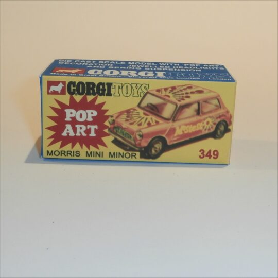 Corgi Toys 349 Morris Mini Mostest Pop Art Repro Box