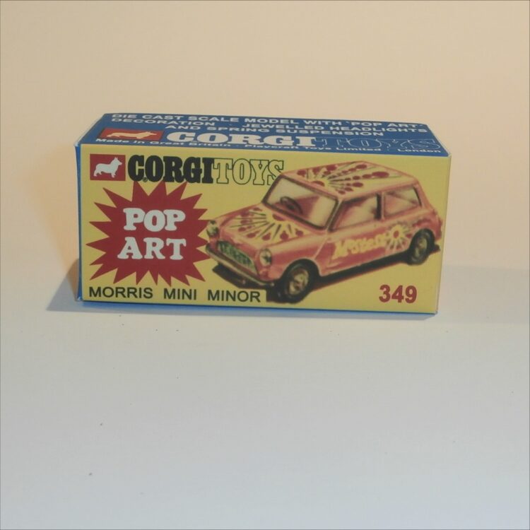 Corgi Toys 349 Morris Mini Mostest Pop Art Repro Box