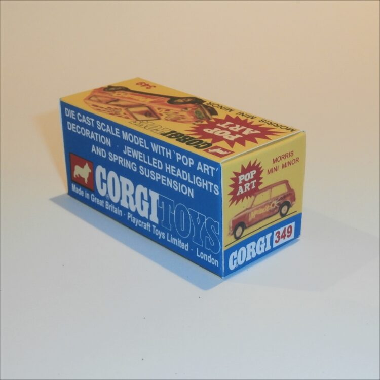 Corgi Toys 349 Morris Mini Mostest Pop Art Repro Box