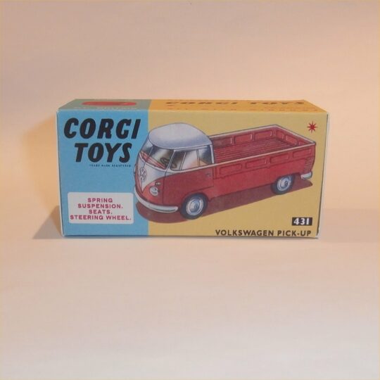 Corgi Toys 431 Volkswagen Pickup Truck VW Without Canopy Repro Box