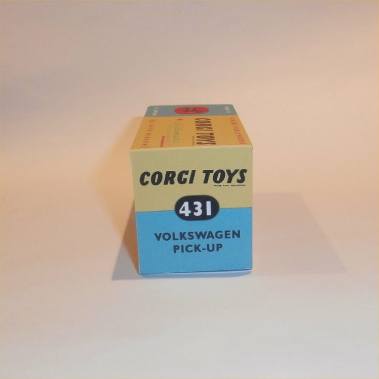 Corgi Toys 431 Volkswagen Pickup Truck VW Without Canopy Repro Box