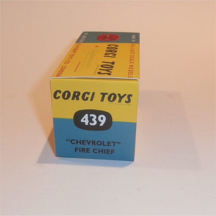 Corgi Toys 439 Chevrolet Impala Fire Chief Car Repro Box