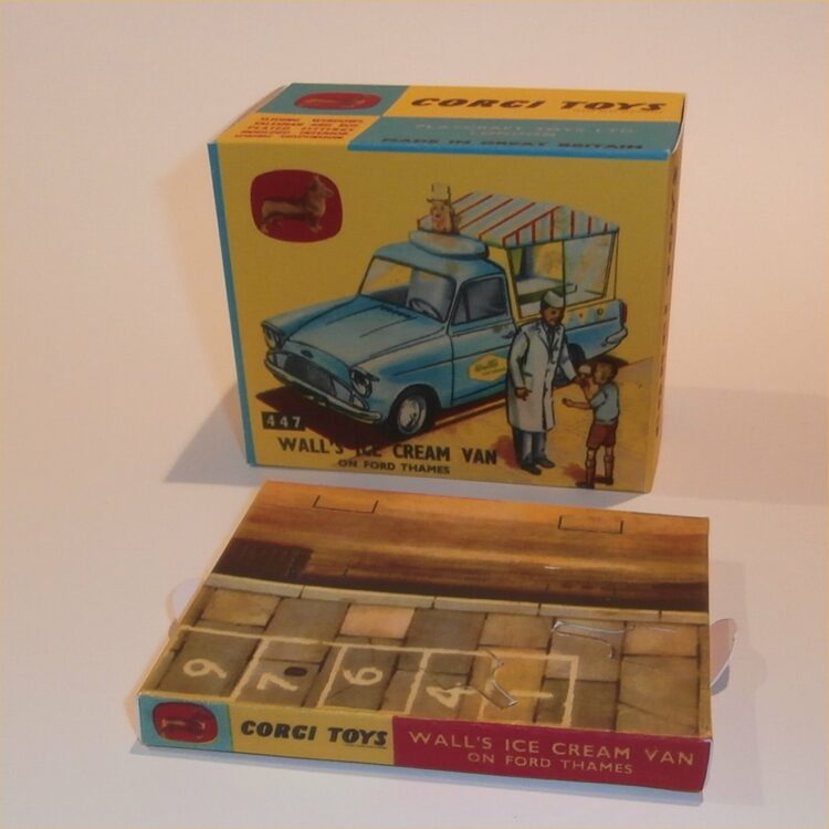 Corgi Toys 447 Ford Thames Walls Icecream Van Repro Box with Tray