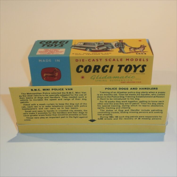 Corgi Toys 448 Mini Police Van Repro Box