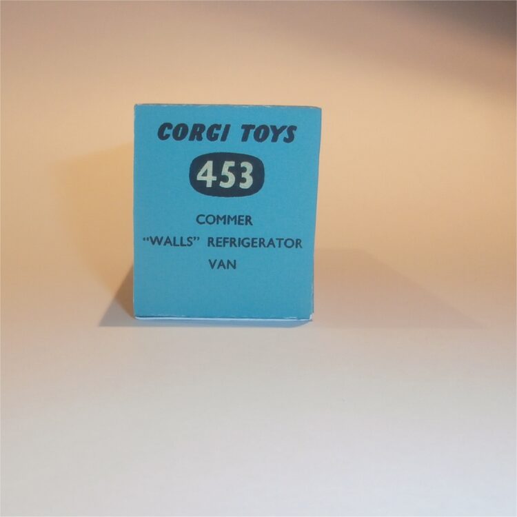 A reproduction replacement empty Corgi Toys 453 Commer 'Walls' Refrigerator Van Repro Box